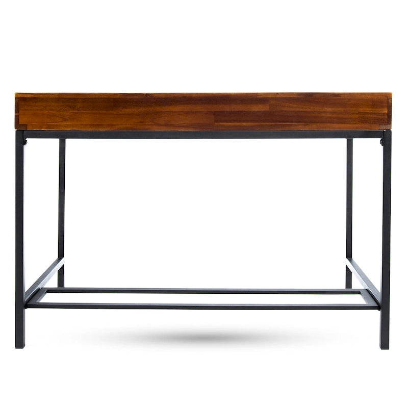 Ebany Industrial Acacia Wood Storage Desk by Christopher Knight Home