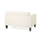 Clemons Contemporary Fabric 4-seater Sofa with Accent Pillows by Christopher Knight Home
