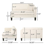Clemons Contemporary Fabric 4-seater Sofa with Accent Pillows by Christopher Knight Home