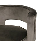 Cardan Modern Glam Round Open Back Velvet Swivel Club Chair by Christopher Knight Home - 26.25 L x 24.25 W x 28.50 H