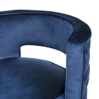 Cardan Modern Glam Round Open Back Velvet Swivel Club Chair by Christopher Knight Home - 26.25 L x 24.25 W x 28.50 H