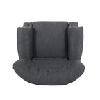 Sunapee Fabric and Rubberwood Recliner with Nailhead Trim by Christopher Knight Home
