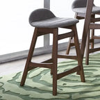 Space Savers Satin Walnut 24 Inch Counter Chair (Set of 2)