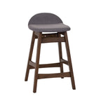 Space Savers Satin Walnut 24 Inch Counter Chair (Set of 2)