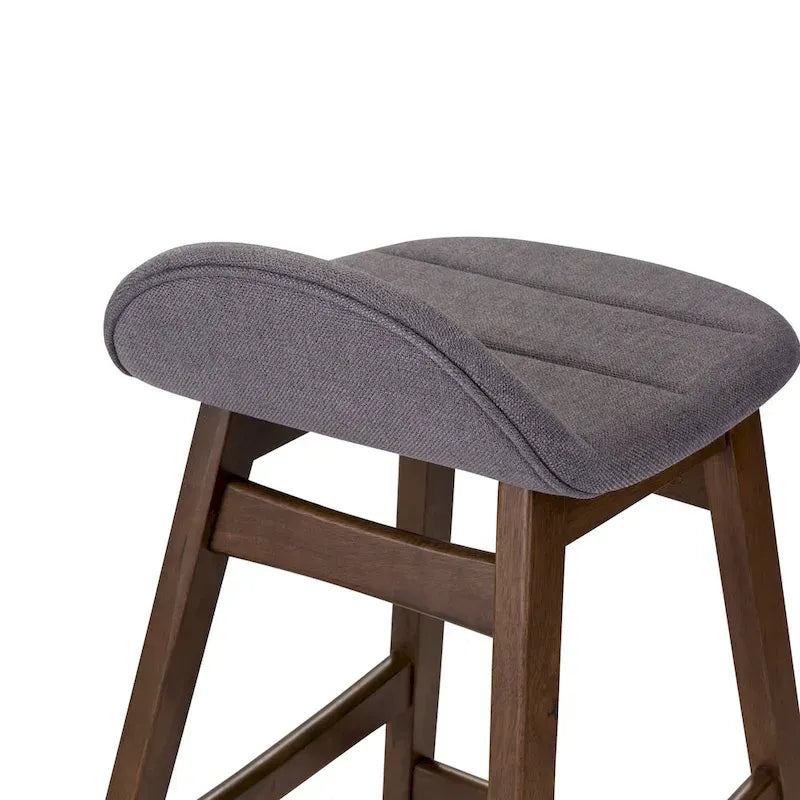 Space Savers Satin Walnut 24 Inch Counter Chair (Set of 2)