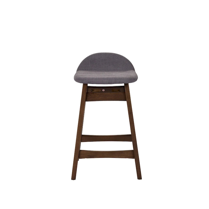 Space Savers Satin Walnut 24 Inch Counter Chair (Set of 2)