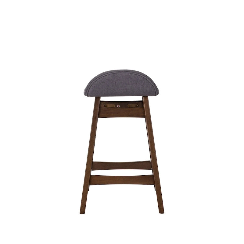 Space Savers Satin Walnut 24 Inch Counter Chair (Set of 2)