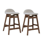 Space Savers Satin Walnut 24 Inch Counter Chair (Set of 2)