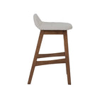 Space Savers Satin Walnut 24 Inch Counter Chair (Set of 2)