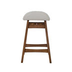 Space Savers Satin Walnut 24 Inch Counter Chair (Set of 2)