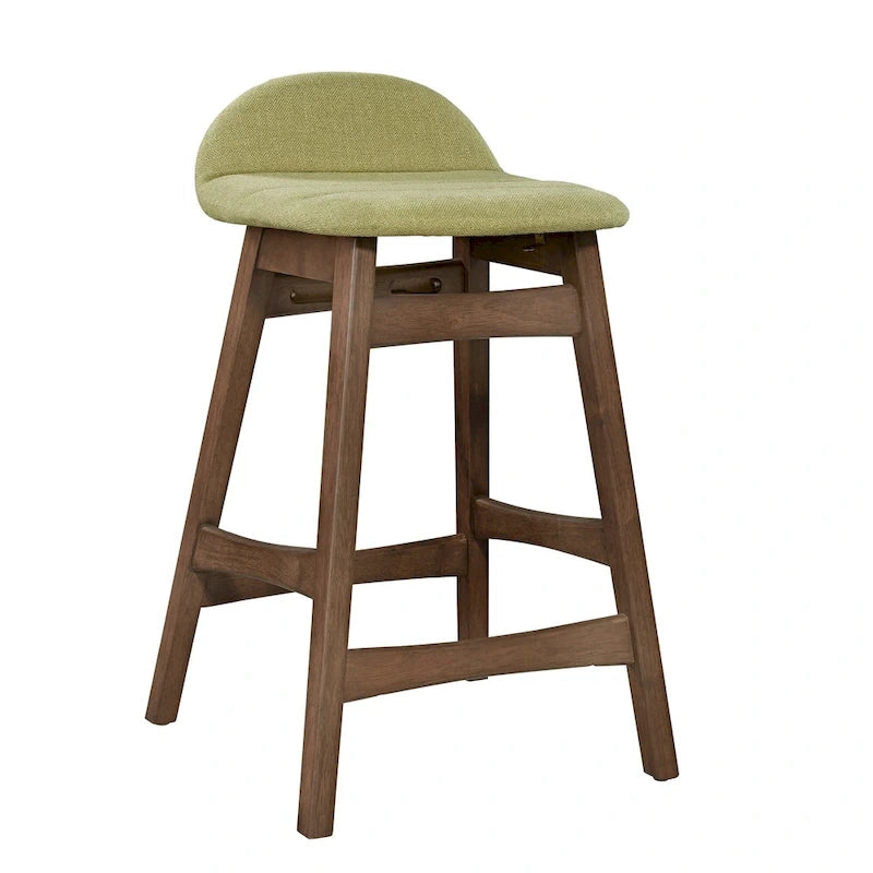 Space Savers Satin Walnut 24 Inch Counter Chair (Set of 2)