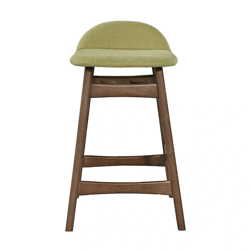 Space Savers Satin Walnut 24 Inch Counter Chair (Set of 2)