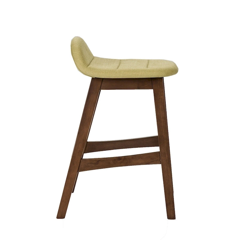 Space Savers Satin Walnut 24 Inch Counter Chair (Set of 2)
