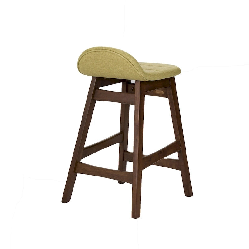 Space Savers Satin Walnut 24 Inch Counter Chair (Set of 2)