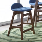 Space Savers Satin Walnut 24 Inch Counter Chair (Set of 2)