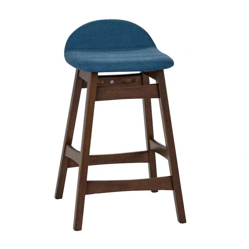 Space Savers Satin Walnut 24 Inch Counter Chair (Set of 2)