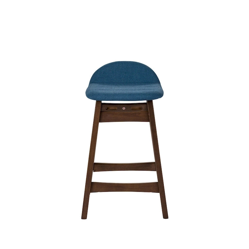 Space Savers Satin Walnut 24 Inch Counter Chair (Set of 2)