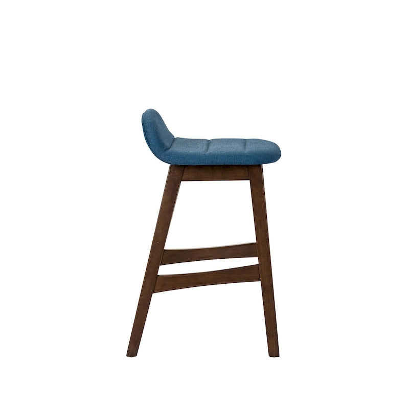 Space Savers Satin Walnut 24 Inch Counter Chair (Set of 2)