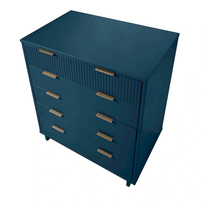 Manhattan Comfort Granville 45.27 Modern Tall 5 Drawer Dresser