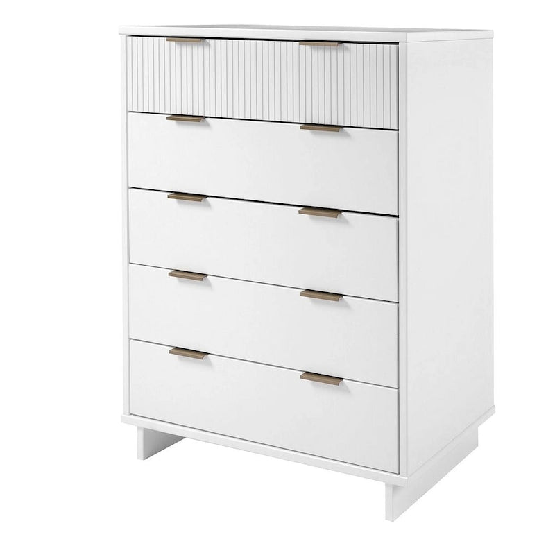 Manhattan Comfort Granville 45.27 Modern Tall 5 Drawer Dresser