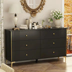 6 Drawer Dresser Modern White Dresser Chest Wood Storage Chest