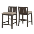 Beck Two-Tone Fabric Counter Height Chair (Set of 2) by iNSPIRE Q Classic