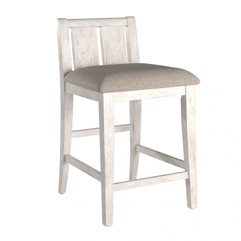 Beck Two-Tone Fabric Counter Height Chair (Set of 2) by iNSPIRE Q Classic