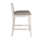 Beck Two-Tone Fabric Counter Height Chair (Set of 2) by iNSPIRE Q Classic