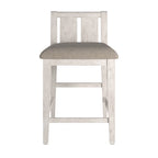 Beck Two-Tone Fabric Counter Height Chair (Set of 2) by iNSPIRE Q Classic