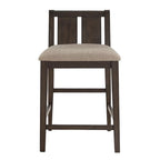 Beck Two-Tone Fabric Counter Height Chair (Set of 2) by iNSPIRE Q Classic