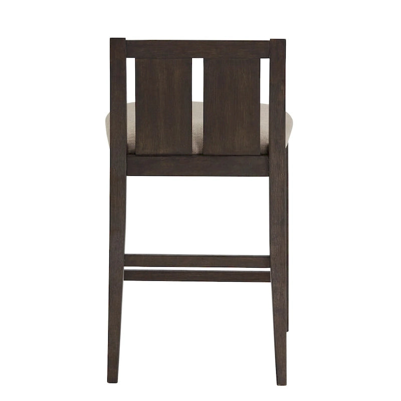 Beck Two-Tone Fabric Counter Height Chair (Set of 2) by iNSPIRE Q Classic