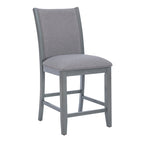Robyn Grey Upholstered 25-Inch Counter Stool (Set of 2)