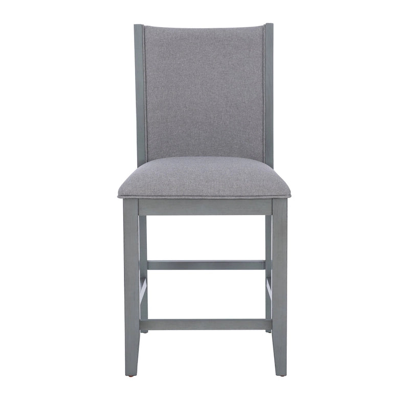 Robyn Grey Upholstered 25-Inch Counter Stool (Set of 2)