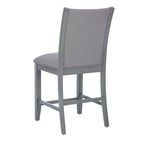 Robyn Grey Upholstered 25-Inch Counter Stool (Set of 2)