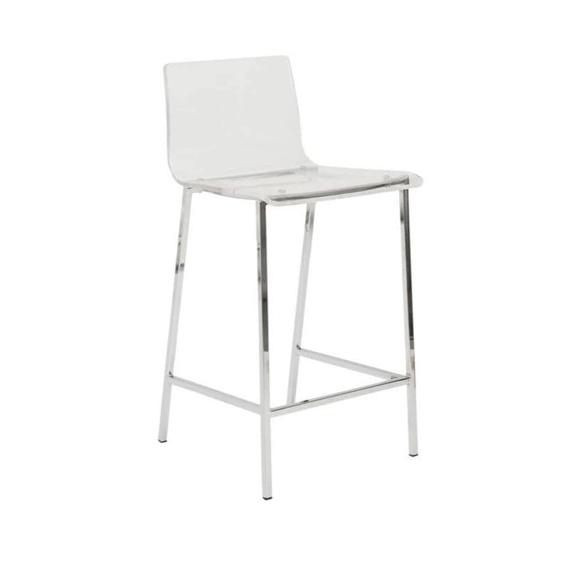 Tabouret fantôme en acrylique Sasha, design Lucite (lot de deux)
