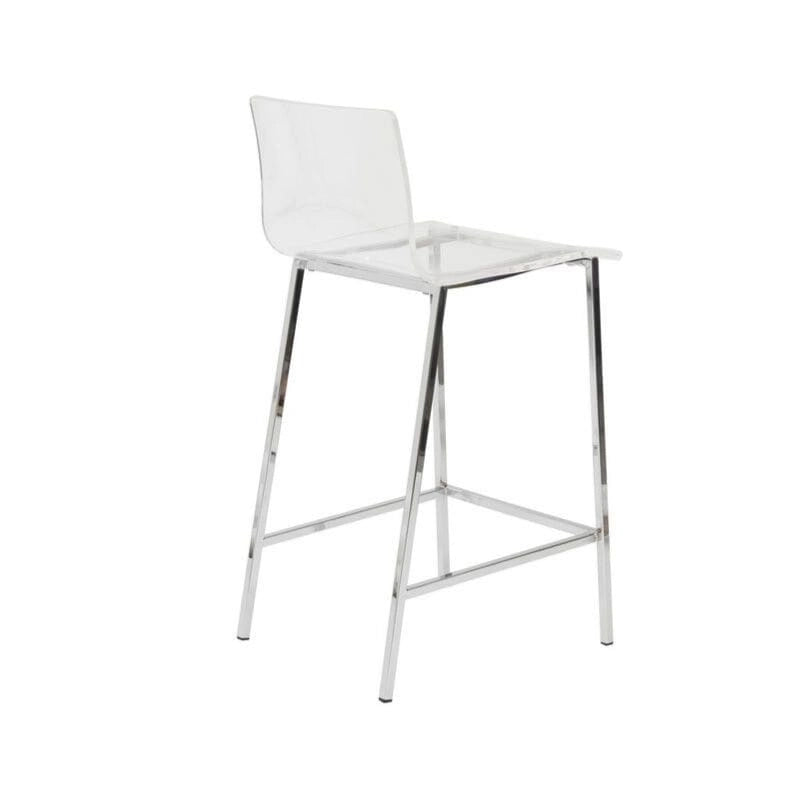 Tabouret fantôme en acrylique Sasha, design Lucite (lot de deux)
