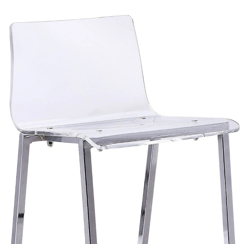 Tabouret fantôme en acrylique Sasha, design Lucite (lot de deux)