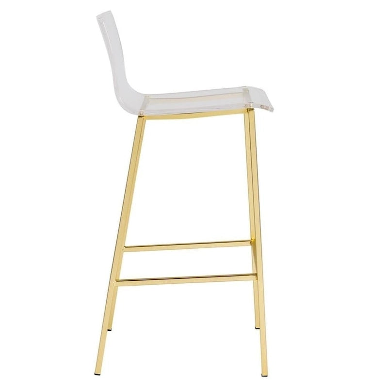 Tabouret fantôme en acrylique Sasha, design Lucite (lot de deux)
