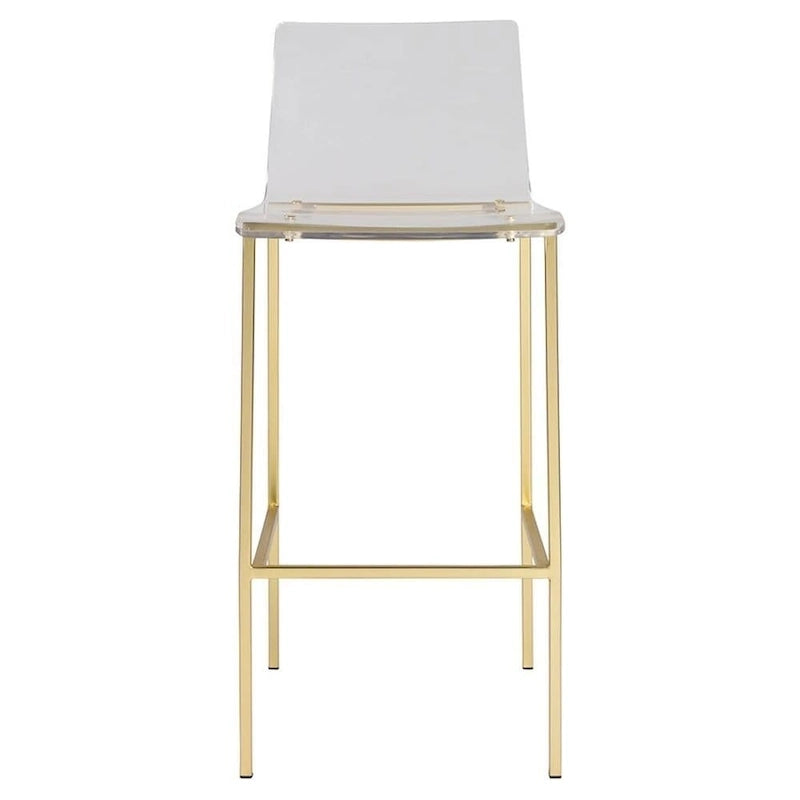 Tabouret fantôme en acrylique Sasha, design Lucite (lot de deux)