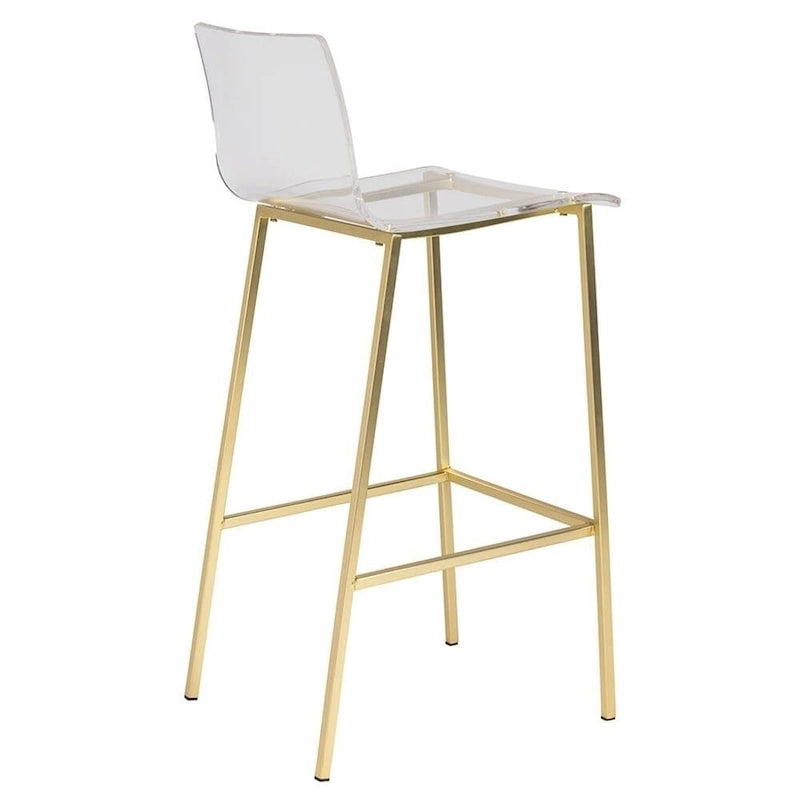 Tabouret fantôme en acrylique Sasha, design Lucite (lot de deux)