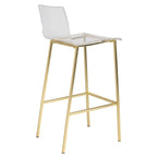 Tabouret fantôme en acrylique Sasha, design Lucite (lot de deux)