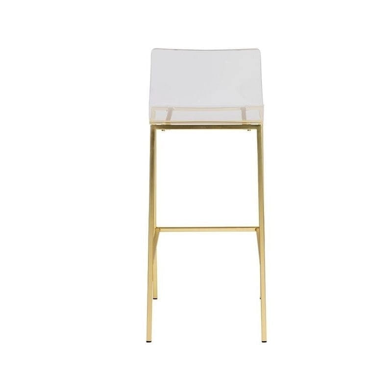 Tabouret fantôme en acrylique Sasha, design Lucite (lot de deux)