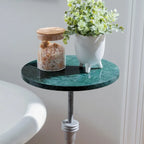 Table d'appoint Blythe avec plateau en marbre