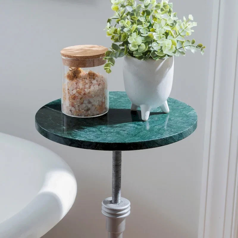 Table d'appoint Blythe avec plateau en marbre