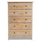 Grain Wood Furniture Greenport Coastal Solid Wood 5-drawer Chest