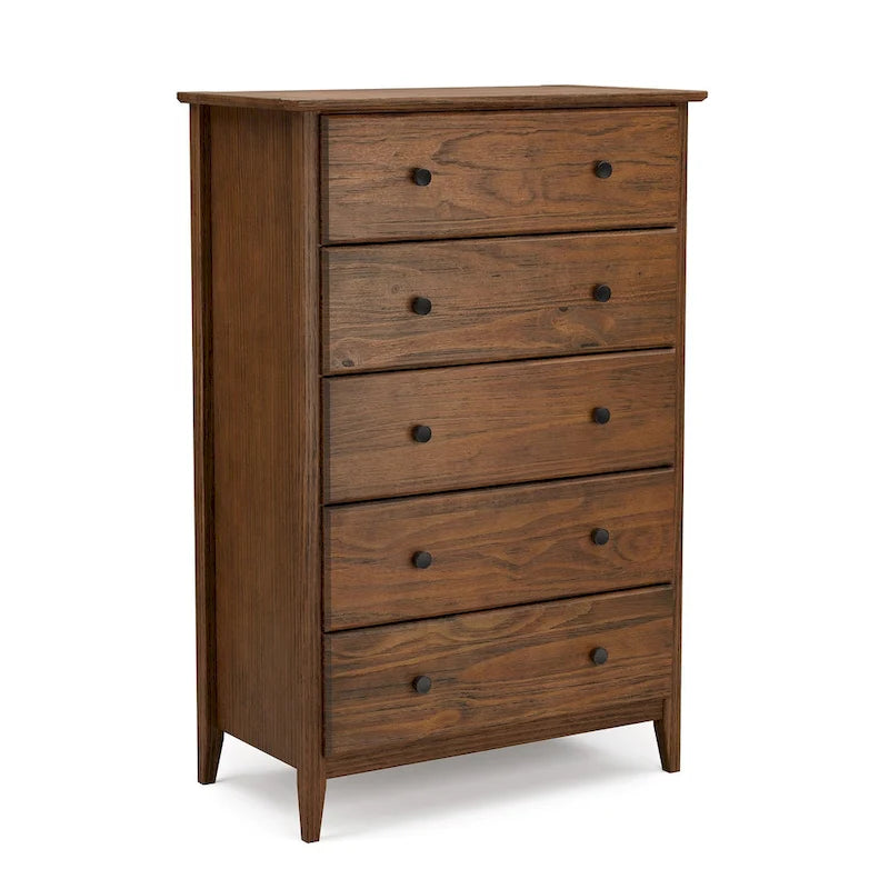 Grain Wood Furniture Greenport Coastal Solid Wood 5-drawer Chest