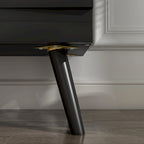 Elegant Black Buffet Cabinet Spacious Storage Organizer Dresser