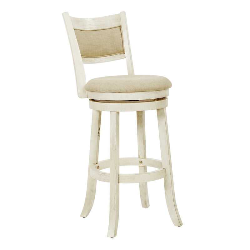 Tabouret pivotant McNiven de 30 pouces The Gray Barn avec dossier plein