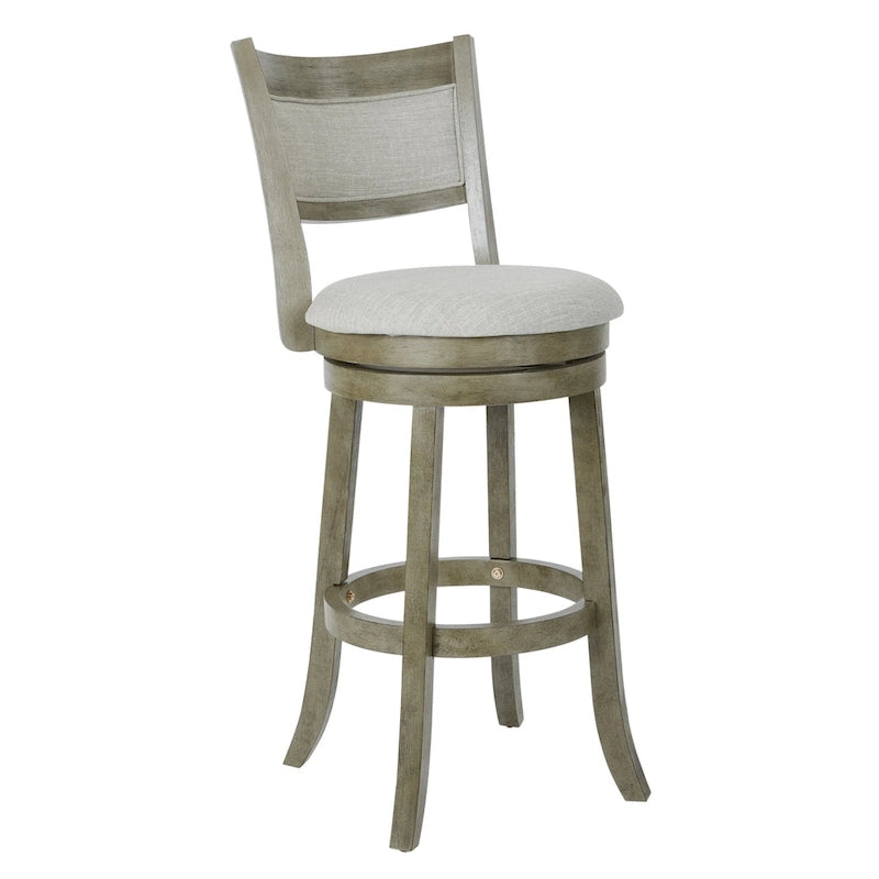 Tabouret pivotant McNiven de 30 pouces The Gray Barn avec dossier plein