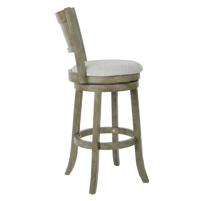 Tabouret pivotant McNiven de 30 pouces The Gray Barn avec dossier plein